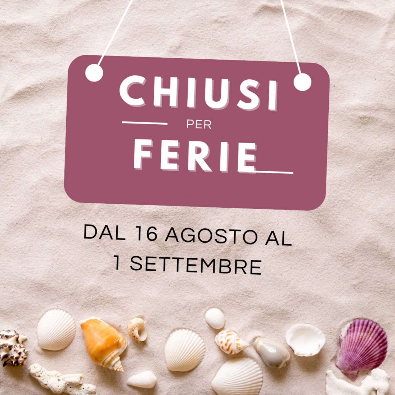 Chiusi per ferie