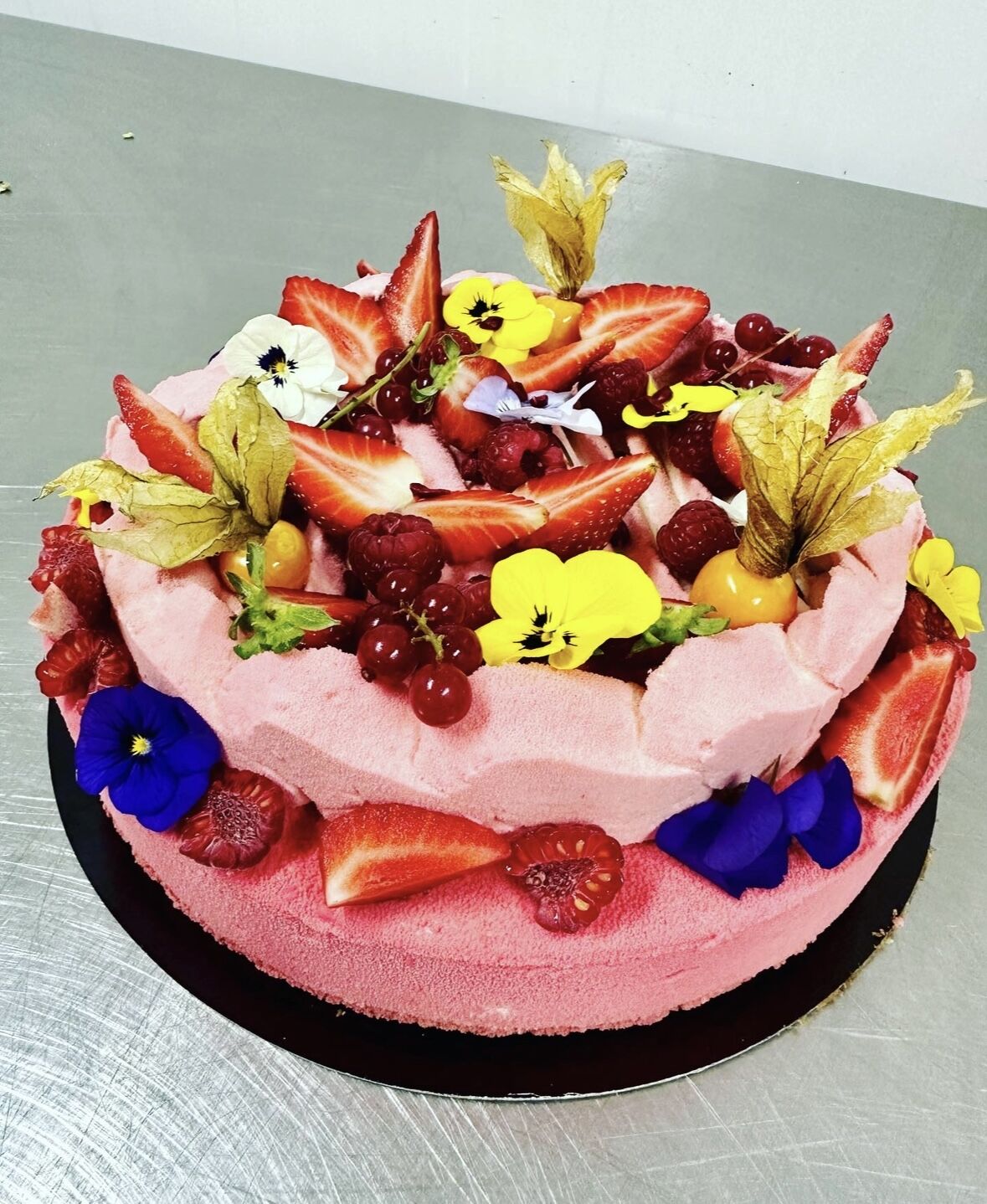 Entremets fruits rouge