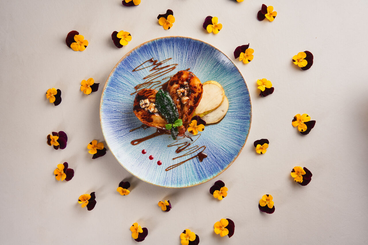 Karmelizowana gruszka w miodzie 