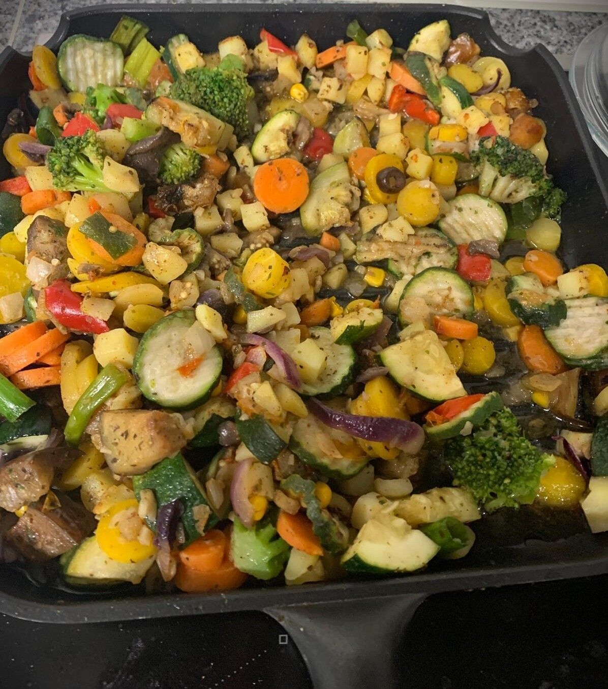 Mediterrane Gemüsepfanne – Frisch, bunt & voller Geschmack