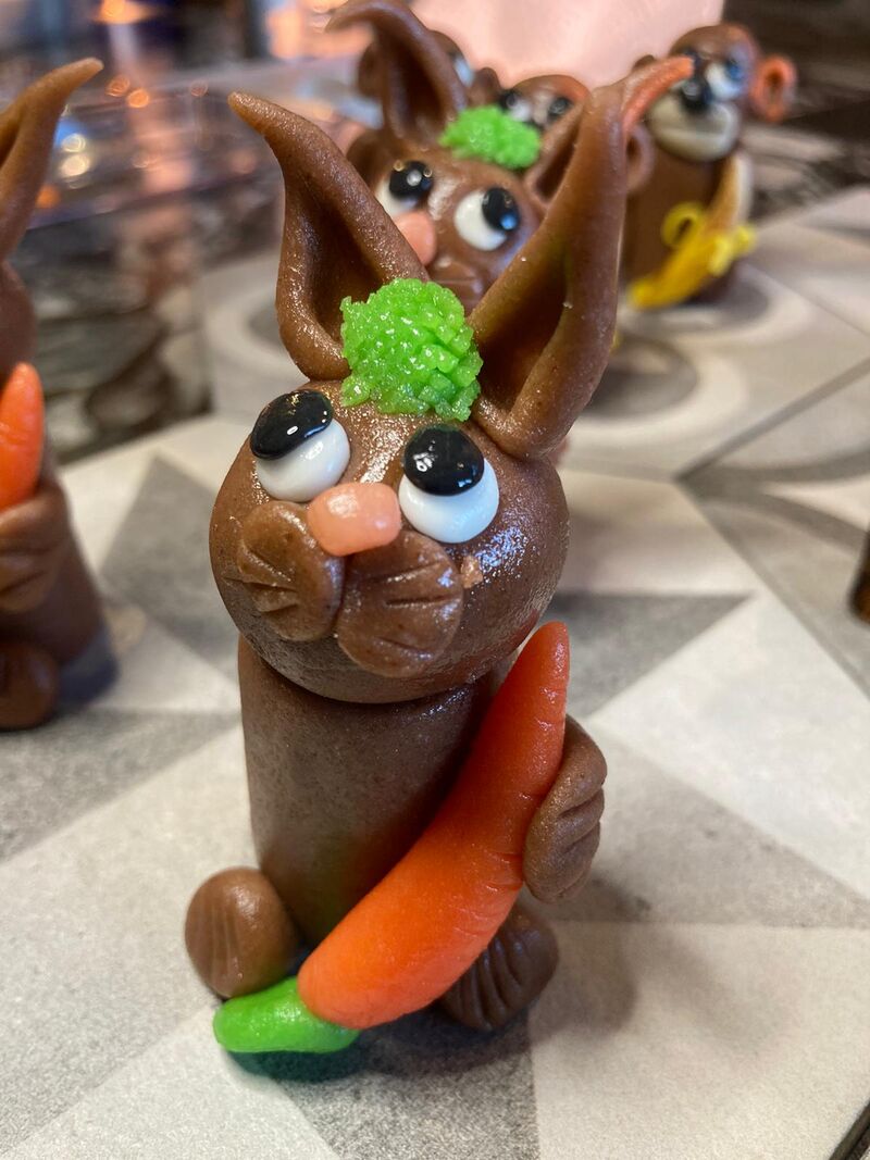 Le lapin et sa carotte 9.50 euros