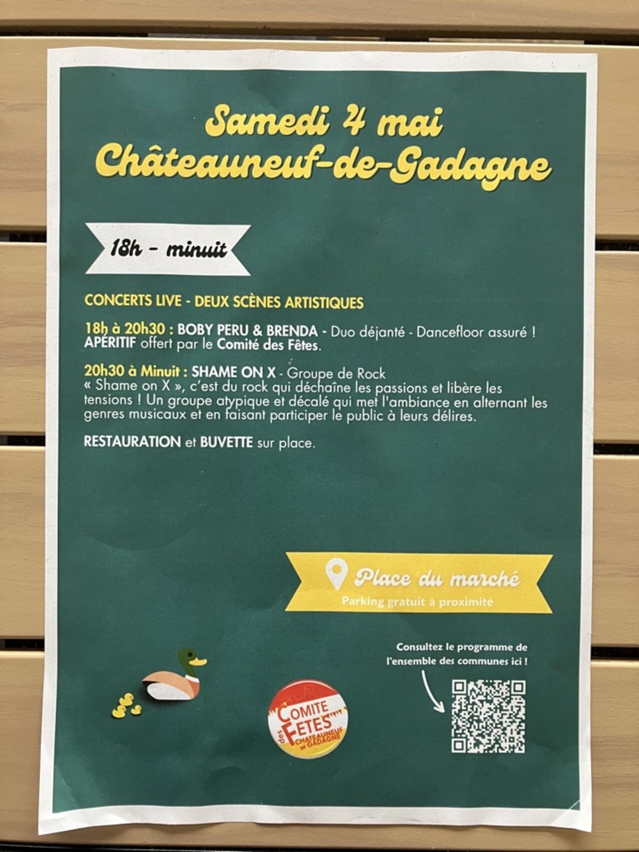 EVENEMENT CE WEEK END !