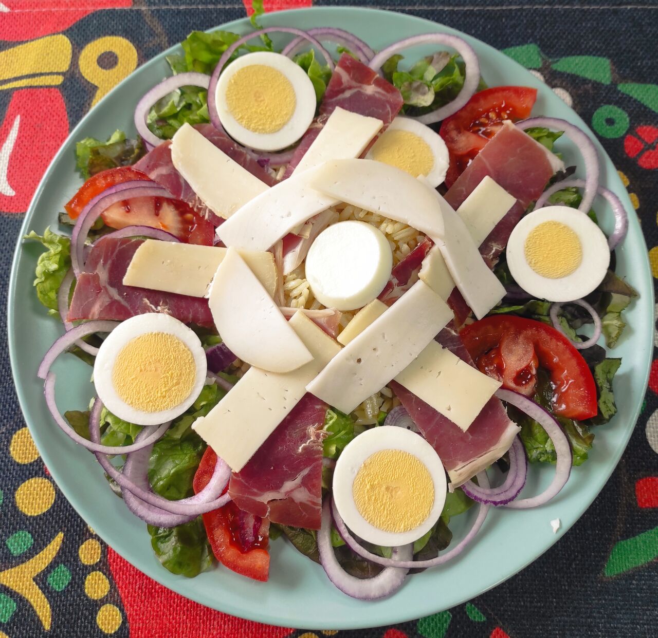 Salade paysanne : Jambon de pays & fromage