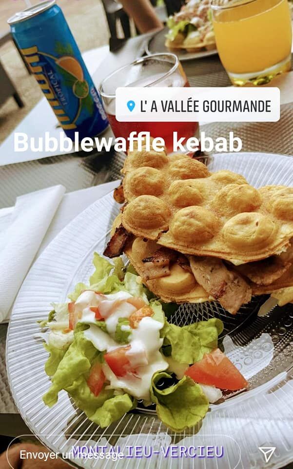 Bubblewaffle Kebab
