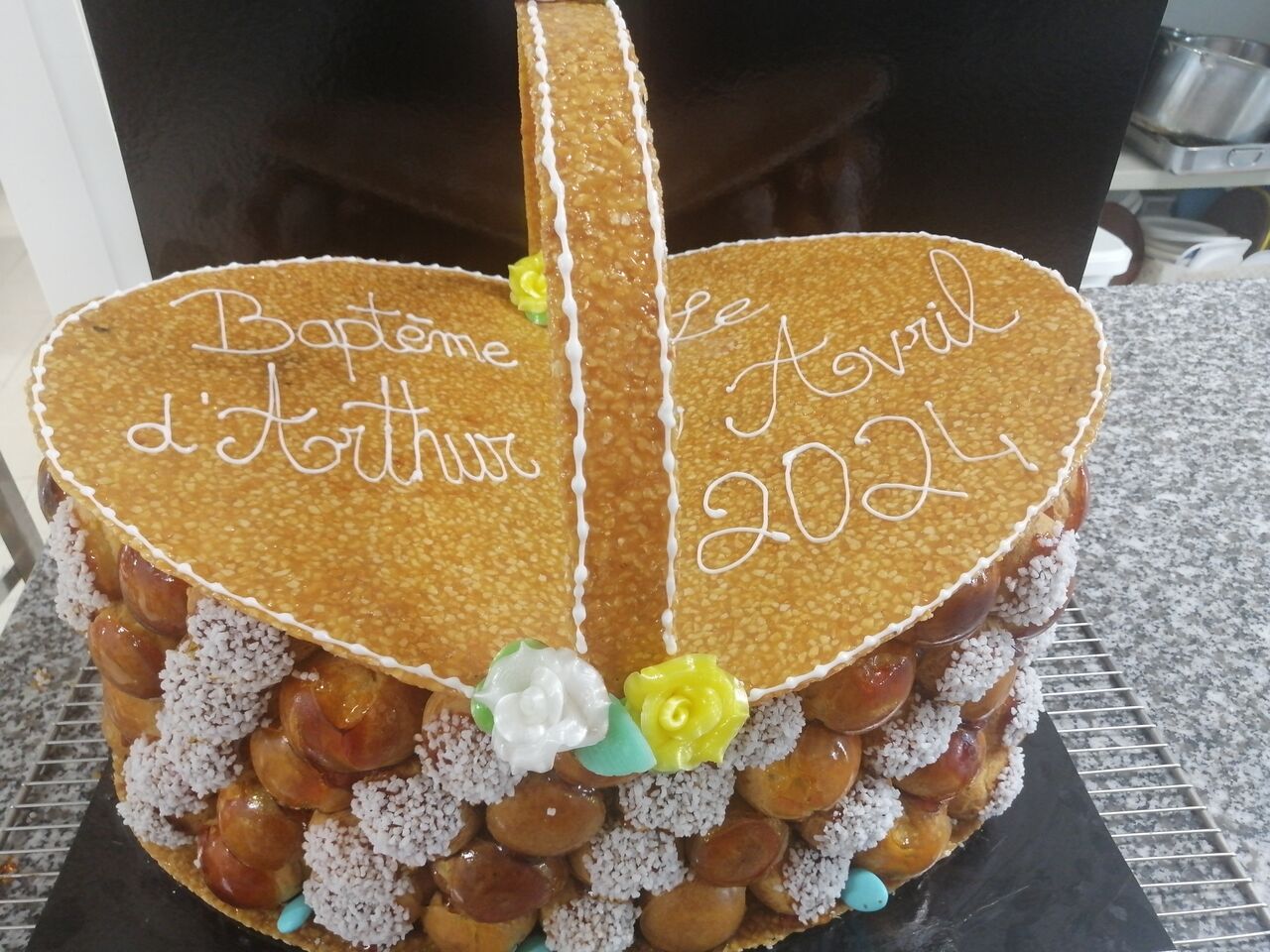 Pièce montée panier