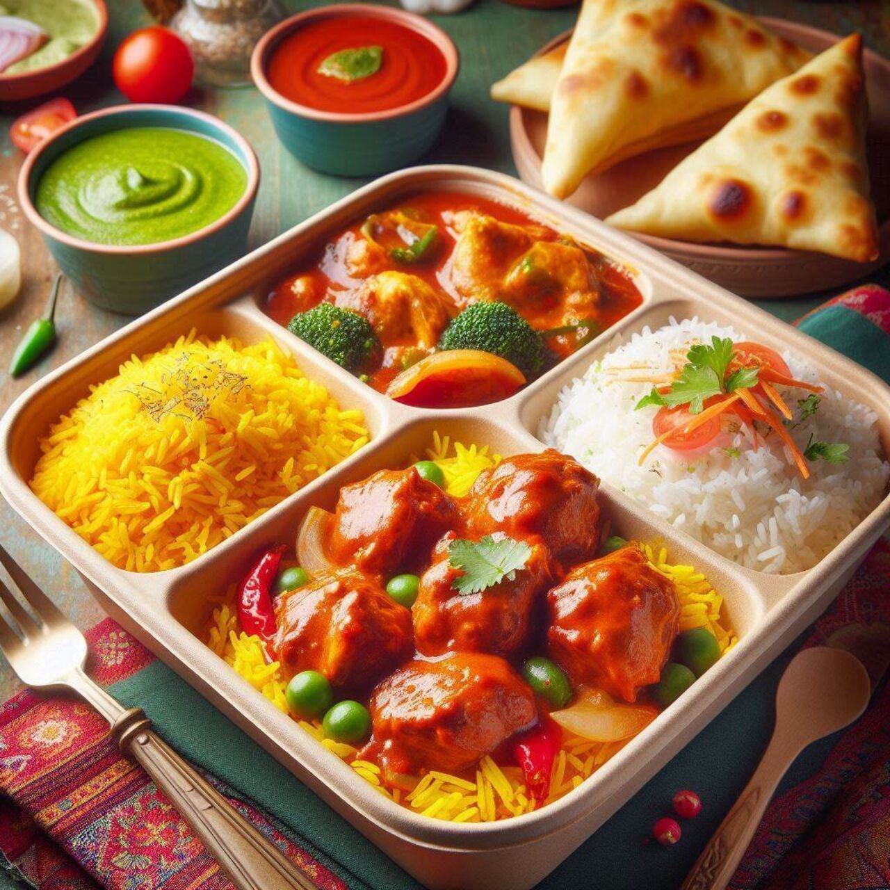 🍛 Commandez Vos Plats Indiens Préférés à Emporter ! 🥡