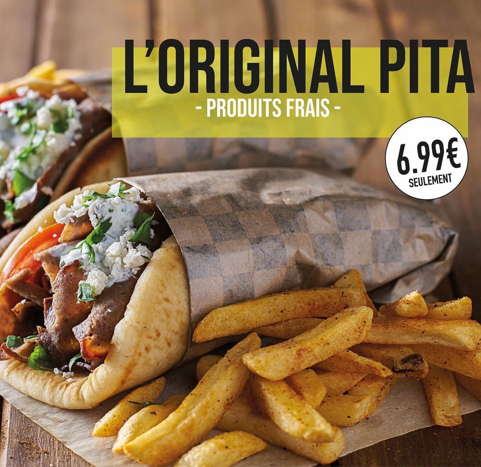 Venez goûter l’original sandwich #pita ? Nos produits sont frais et cuisinés maison.
