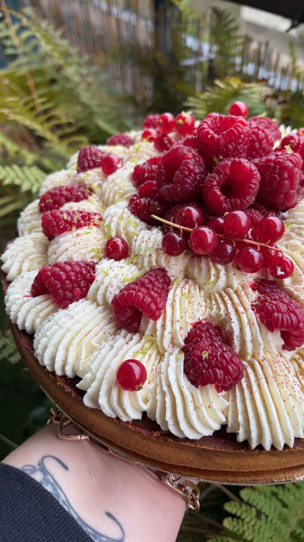 Tarte chantilly framboise