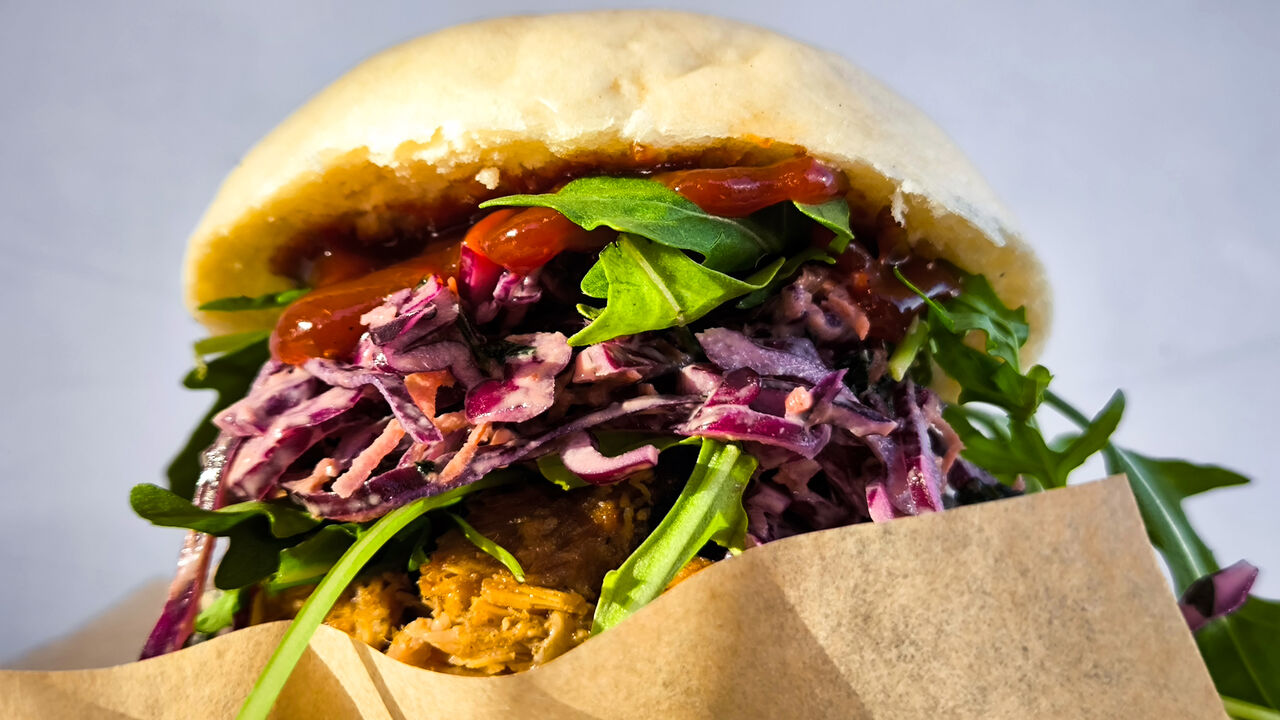 Bao burger - Szarpana wieprzowina