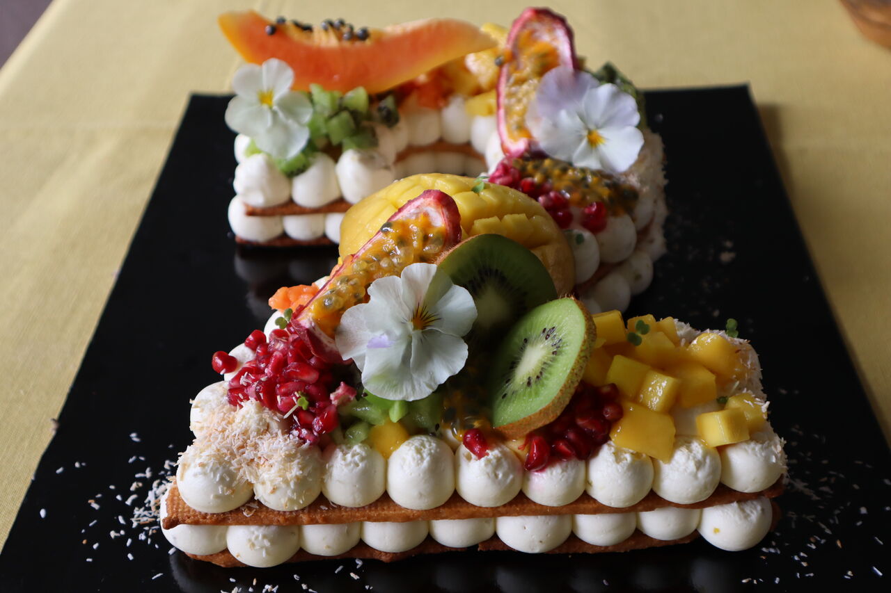 Number cake exotique 