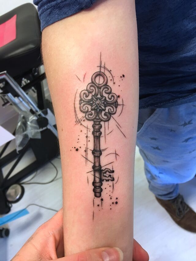 Sleutel (sketchy stijl) - voor Nynke