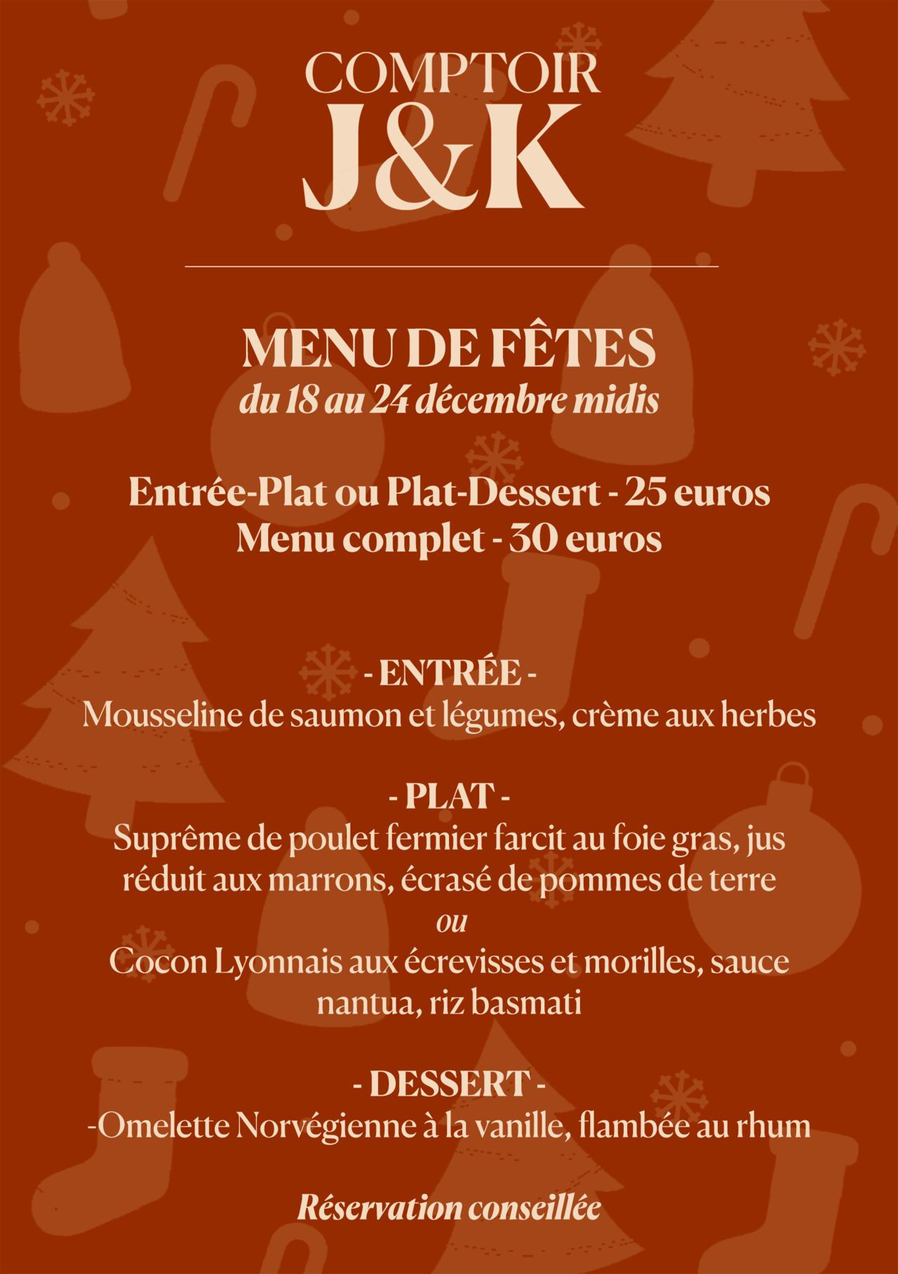 MENU DE FÊTES