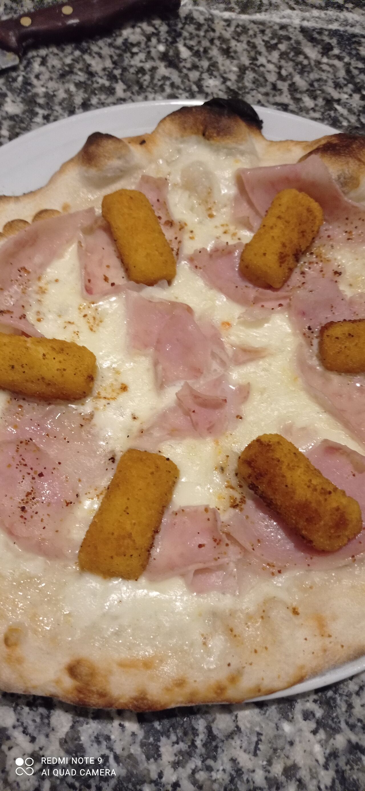 Crocchette e prosciutto cotto