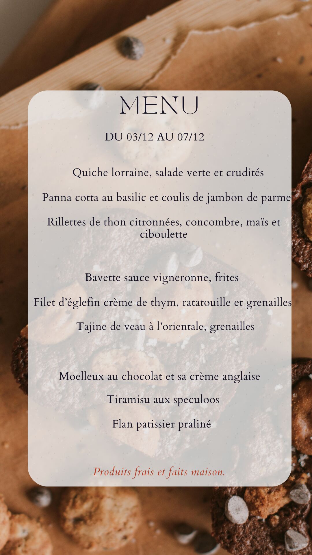 Menu du 03/12/24 au 07/12/24
