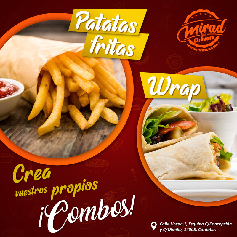 Crea nuevos sabores con las Patatas Fritas con Ternera o Pollo.
