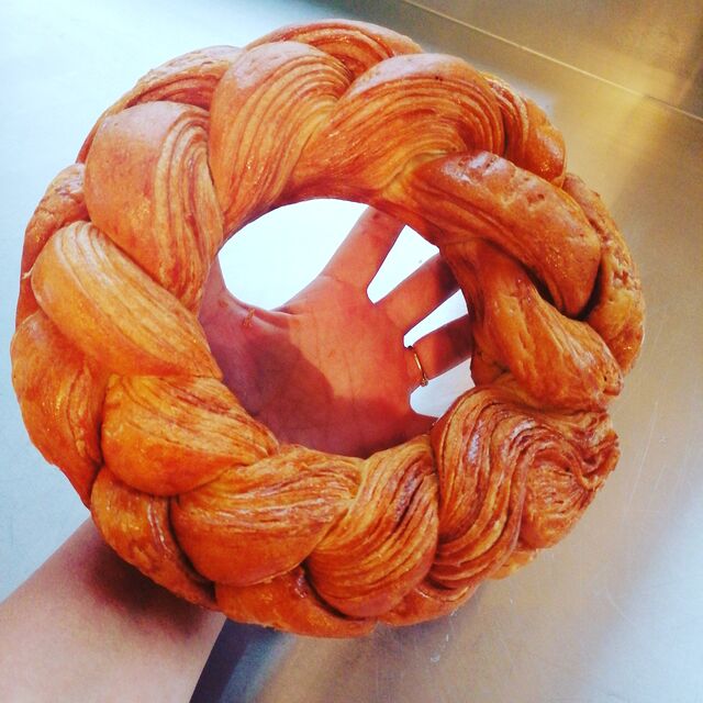 Couronne brioche feuilleté 