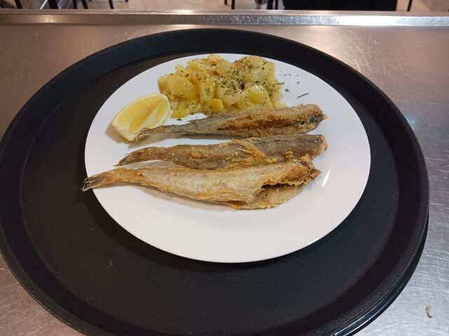 Pescado con patatas