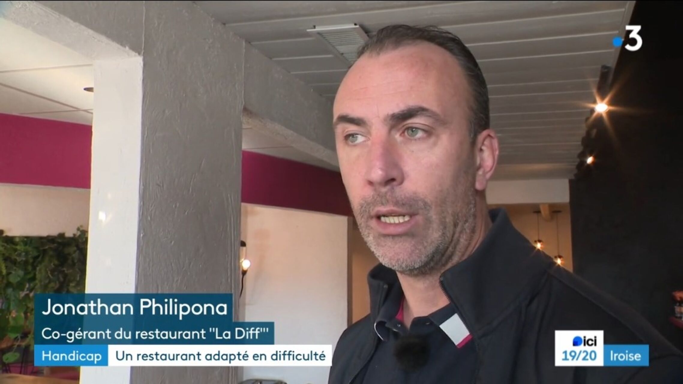 "LA DIFF" dans Journal Télévisé du 19/20 IROISE