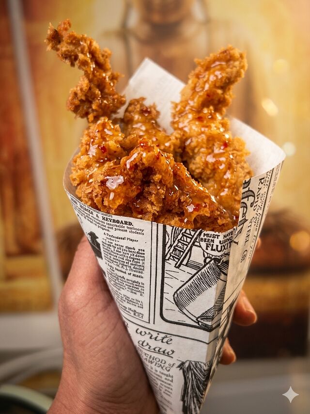 Les crunchy de poulet (150 gr) 6€