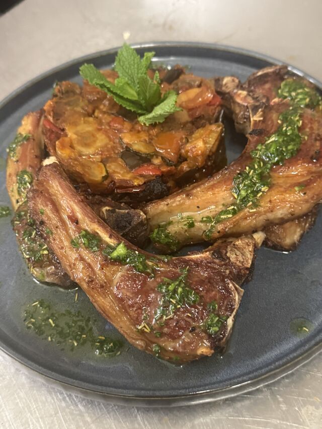 Agnello e Caponata 