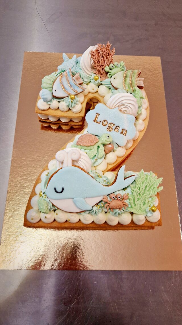 Number cake personnalisé 