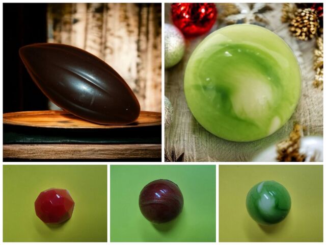 Mélange de bonbons chocolats en cagette ou ballotin 8.65€ les 100g