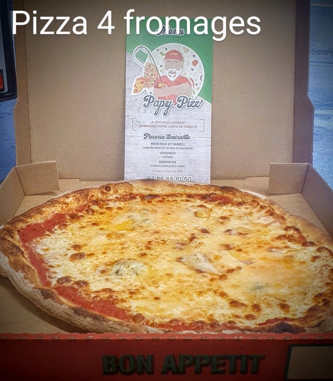 Pizza 4 fromages 