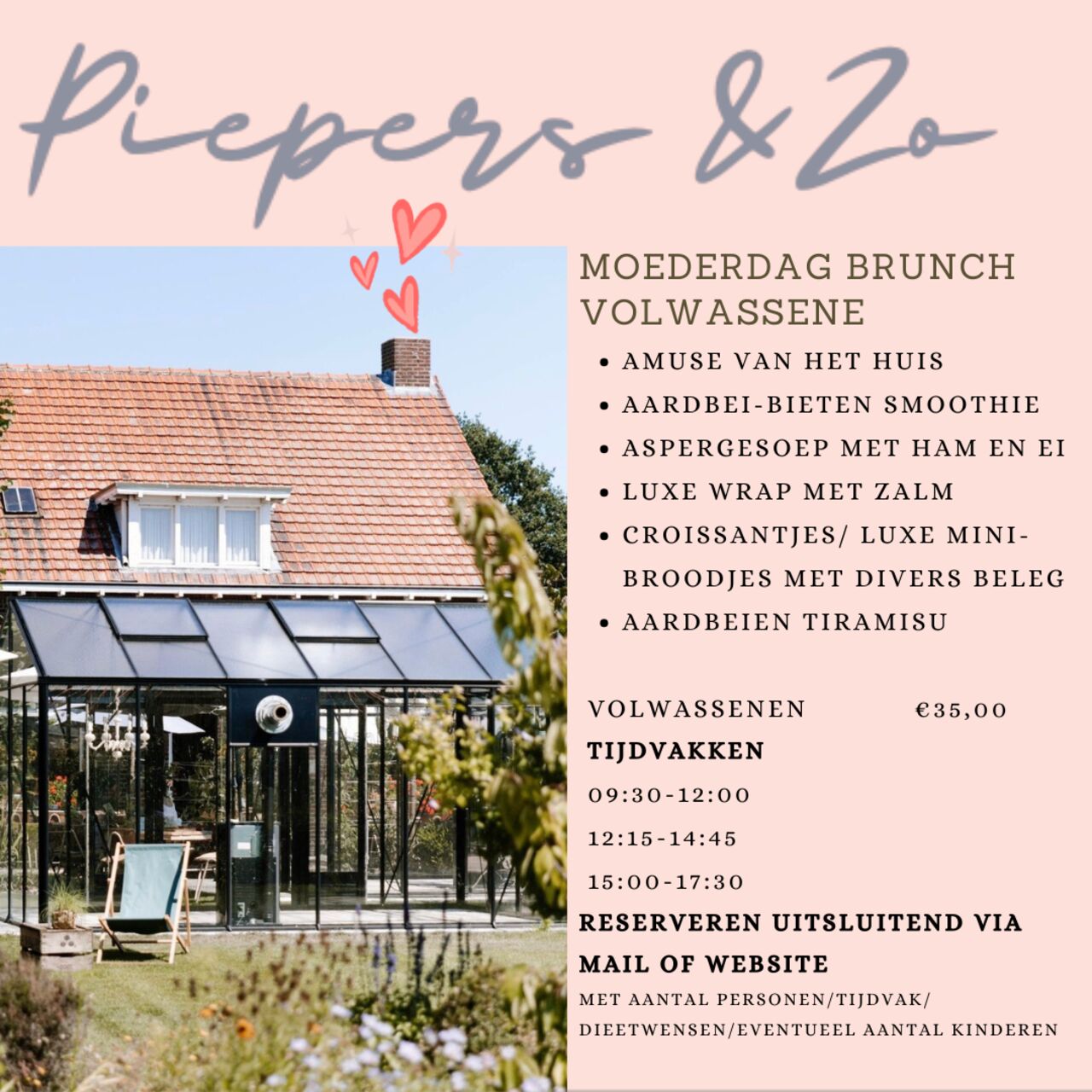 Moederdag brunch Volwassene