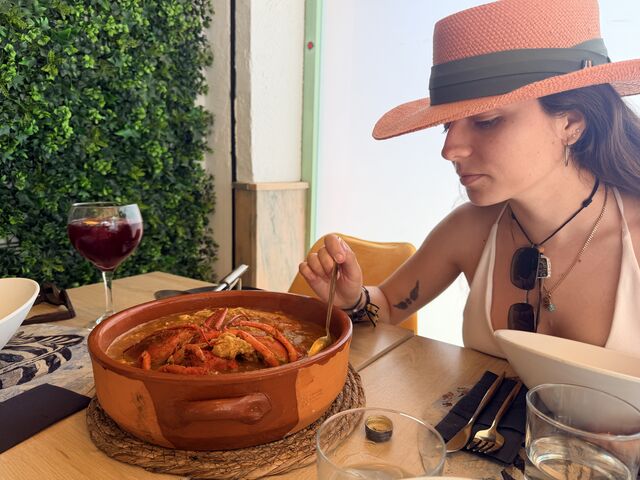 Arroz a la cazuela con bogavante 