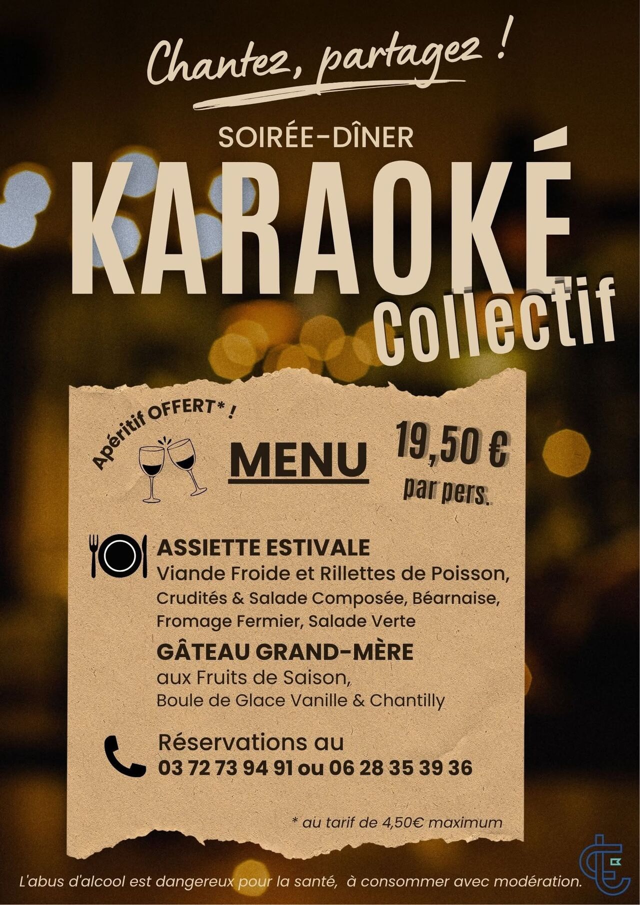 Menu Soirée KARAOKE Collectif