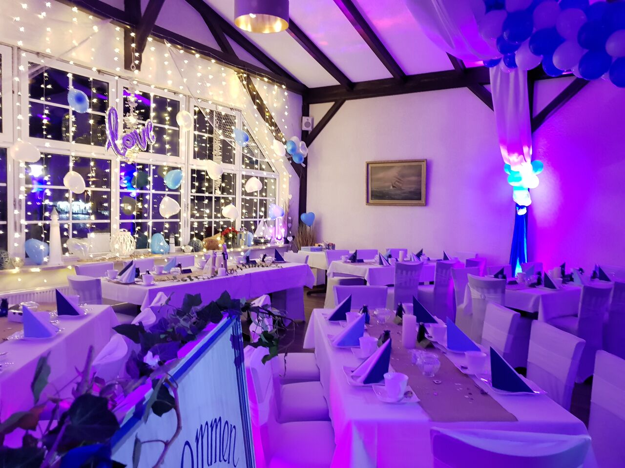 Unser Veranstaltungsraum , wir dekorieren nach Ihren wünschen und Vorstellungen