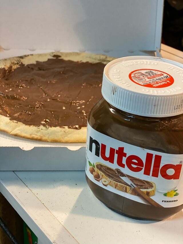 Pizza dessert Nutella mallefougasse 