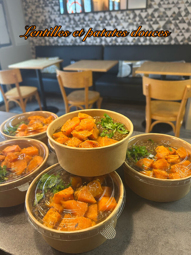 Lentilles et patates douces 