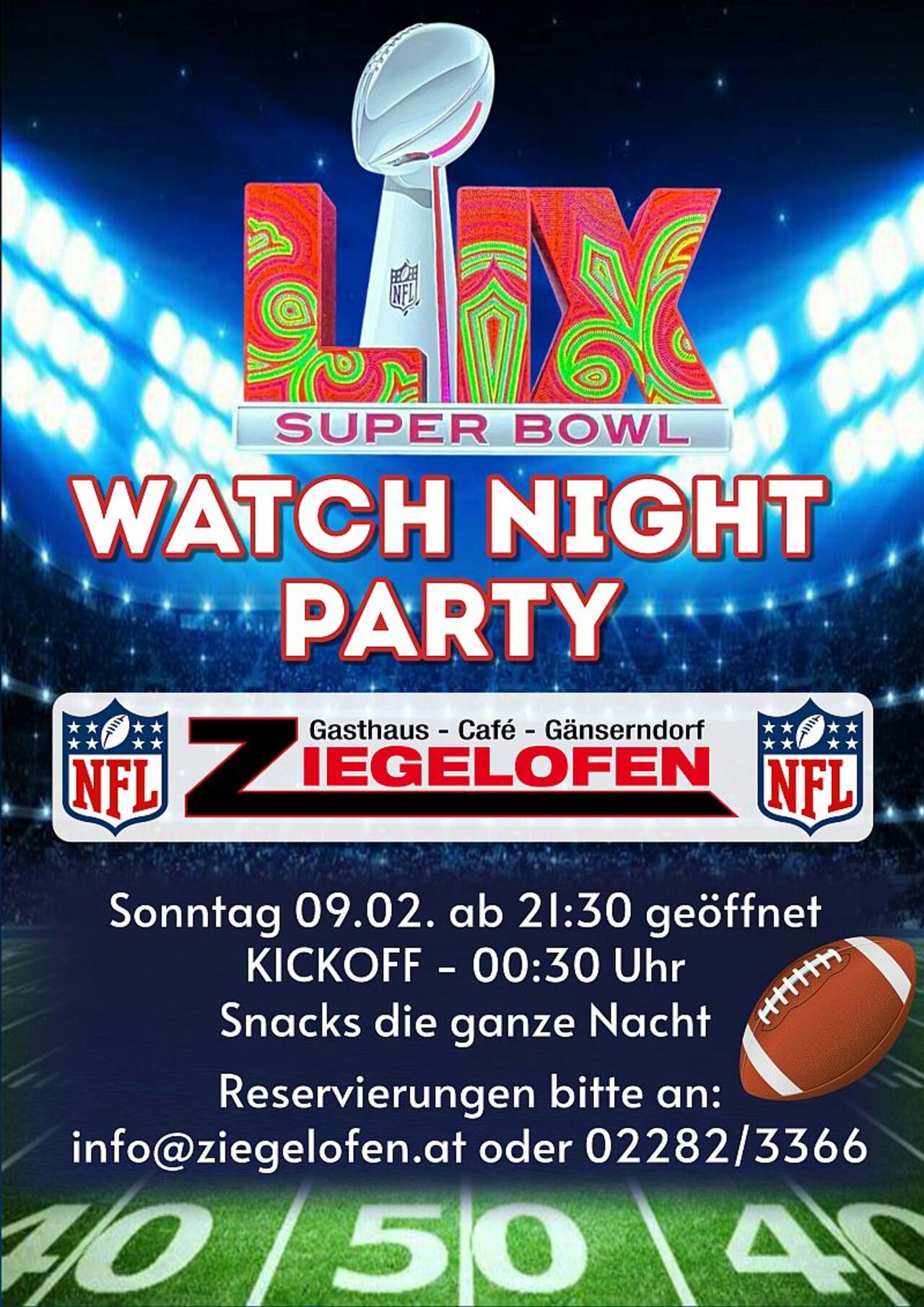 SUPER BOWL Night - Sei dabei