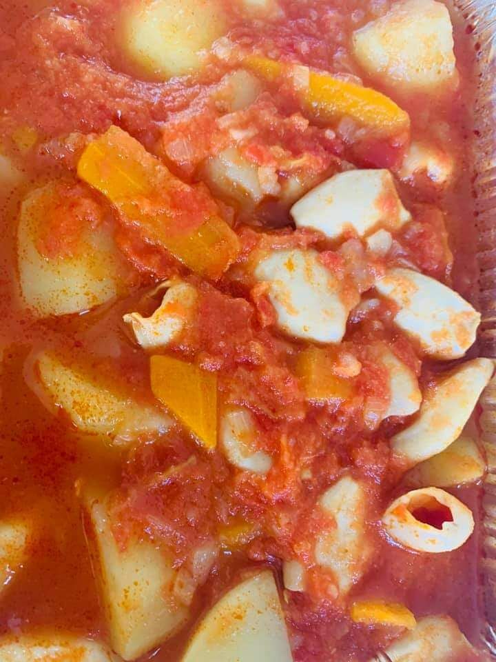 lulas estufadas con cenoura e batatas