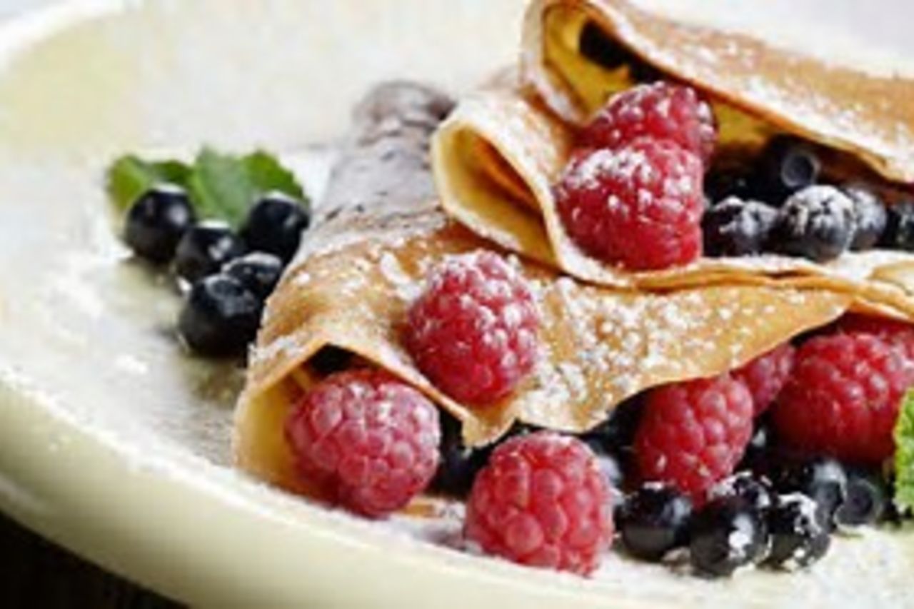 Selbstgemachte Crêpes