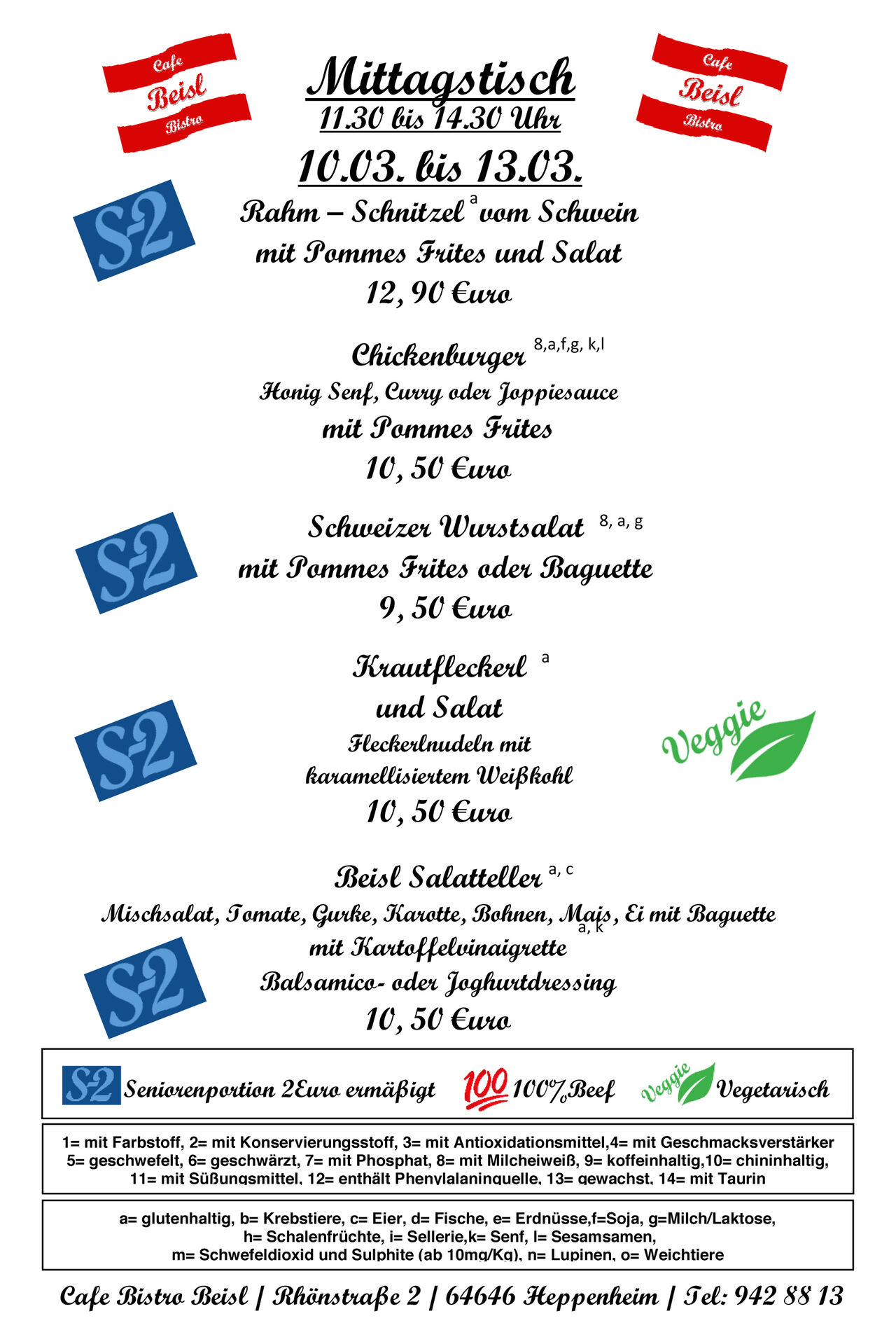 Mittagtisch 10.03.2025 bis 13.03.2025