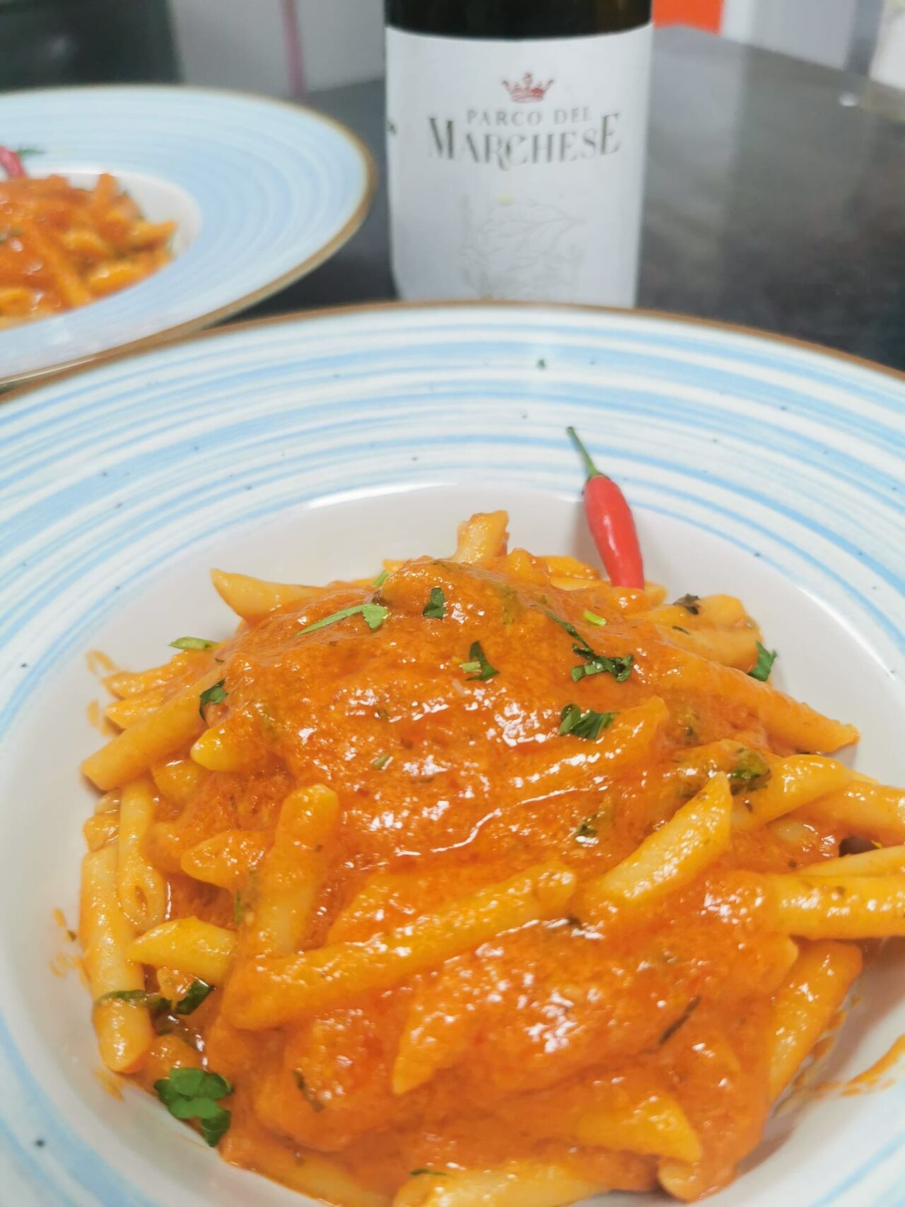 Penne arrabbiata 