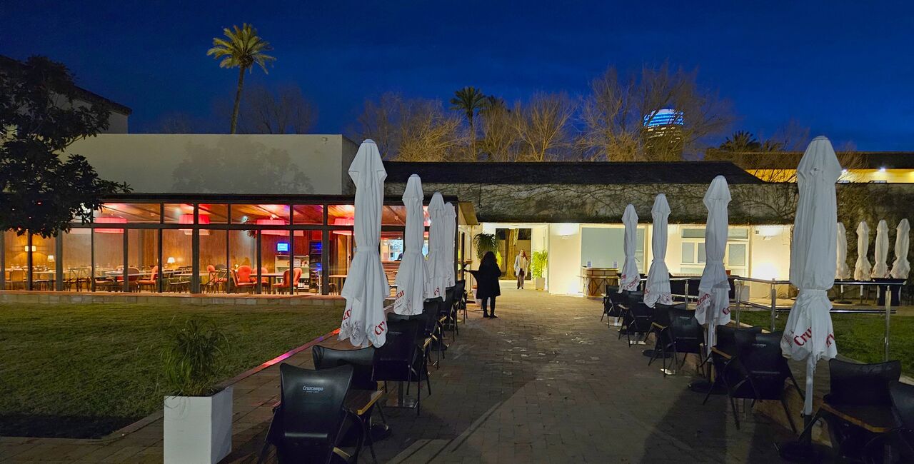 Alma Mater Terraza de noche