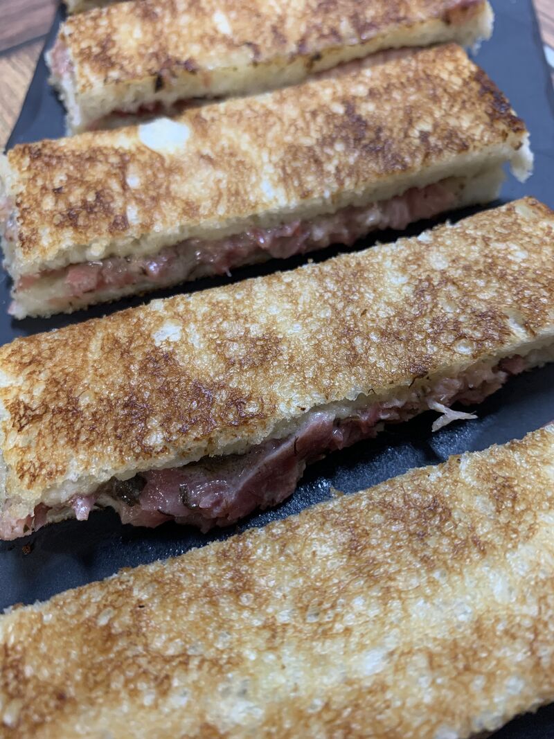 Le Croque à la Truffe et Jambon de Reims
