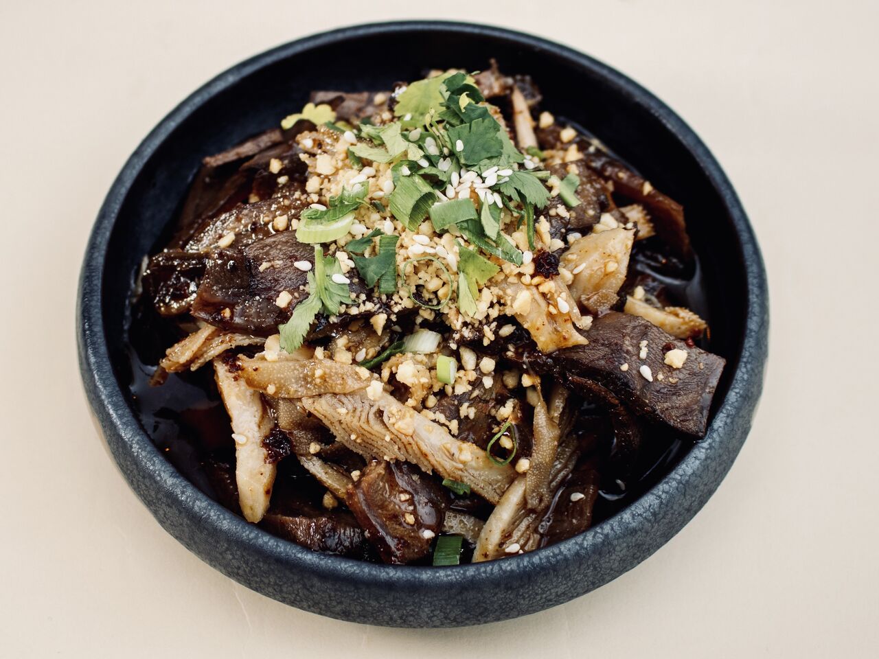 Spicy cold Beef and OX slice