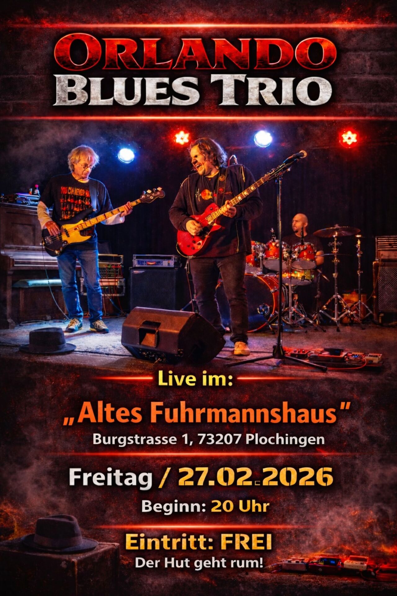 "ORLANDO BLUES TRIO": Freitag, 27.02.2026