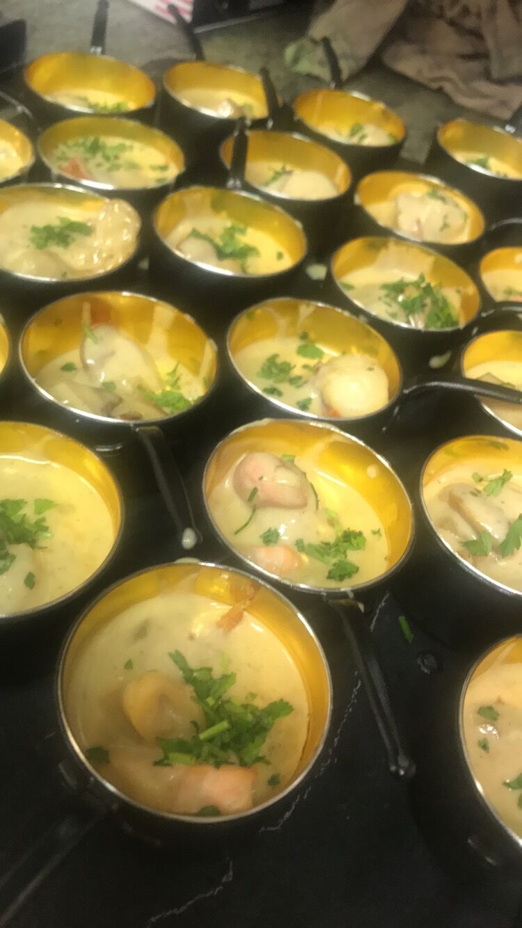 Mise en bouche saint Jacques au champagne