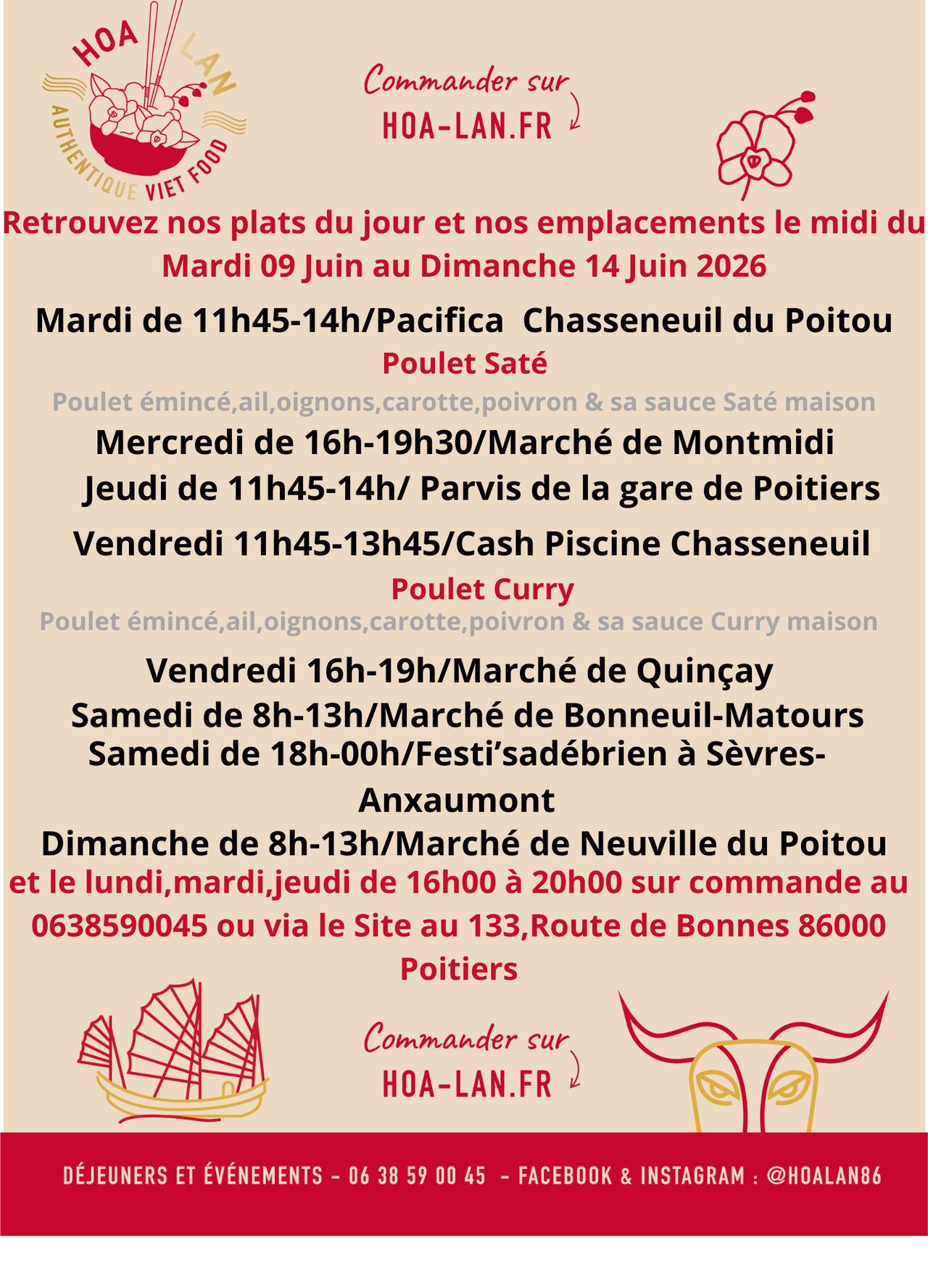 Semaine du 09 au 14 Juin 2026