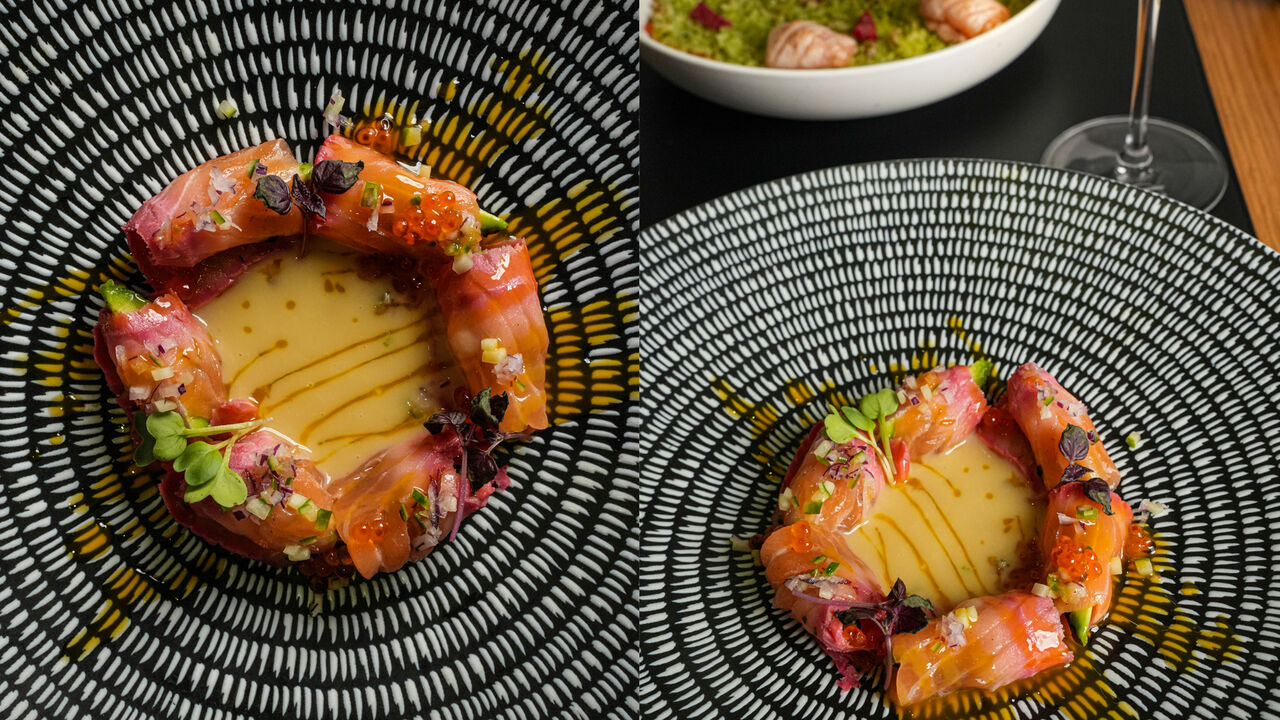 Tiradito al mango spicy