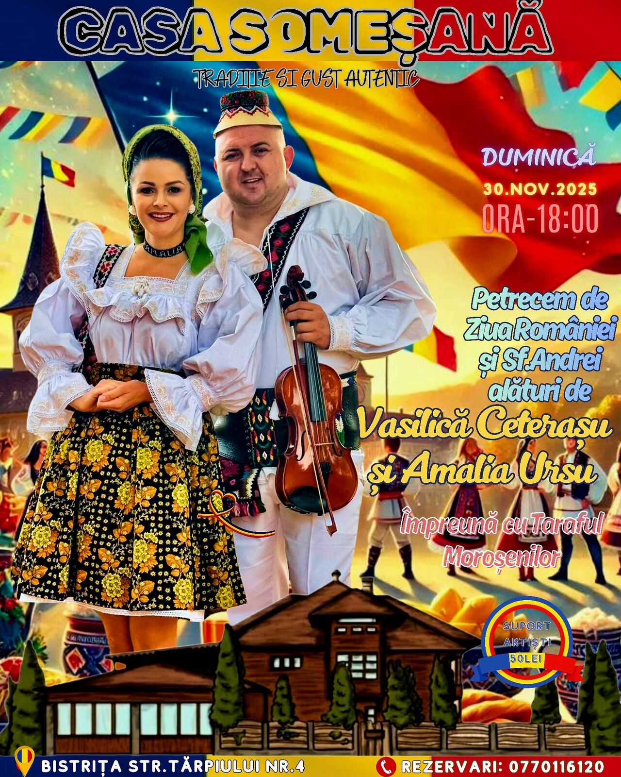 Petrecere de Ziua României & Sf. Andrei!