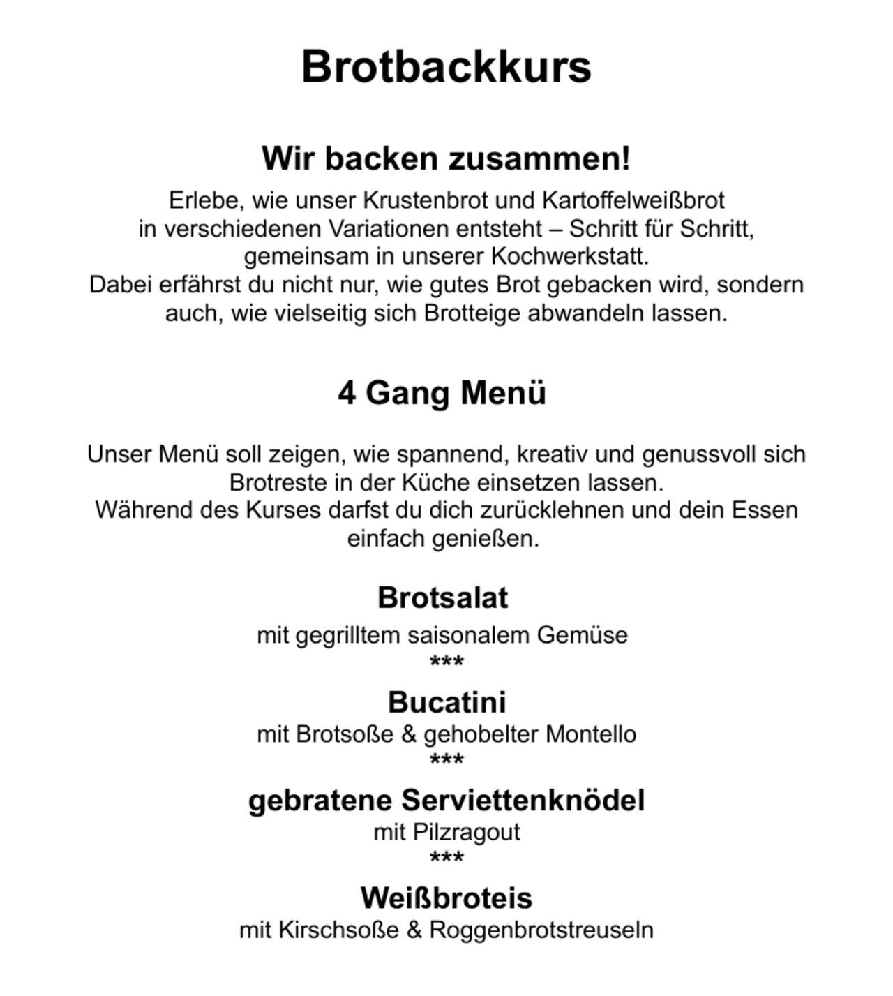Brotbackkurs