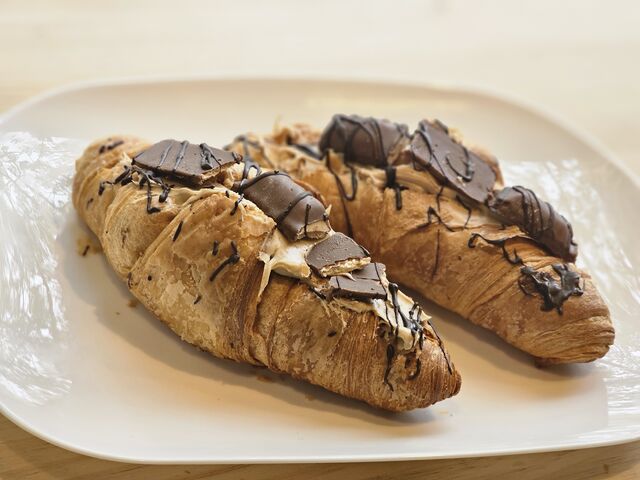 Croissant relleno de Kinder 