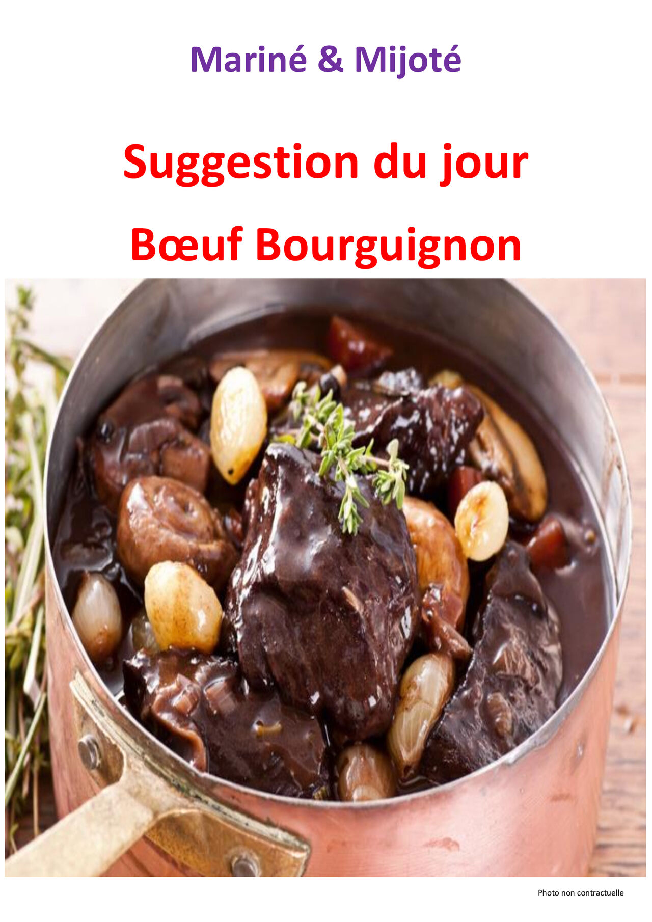 Suggestion du jeudi 04 décembre 2025