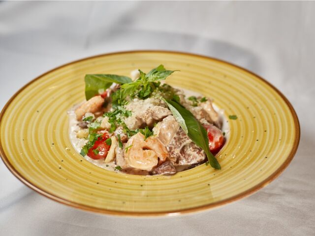 Papardelle cu Creveti si Hribi